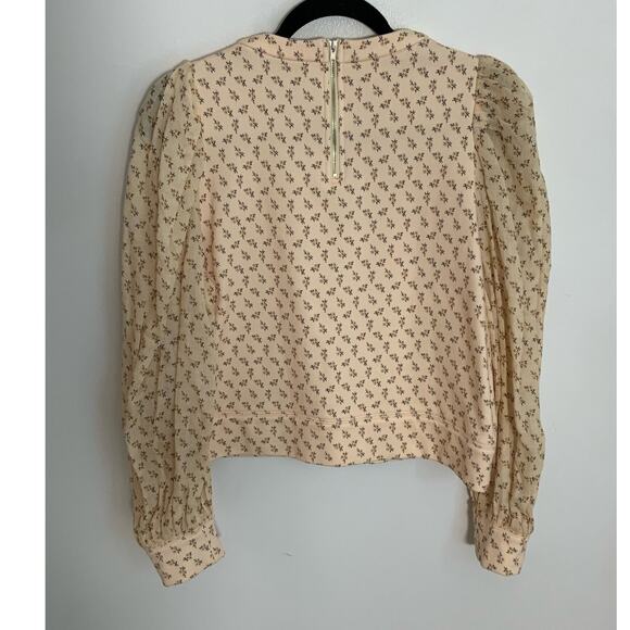 Sea New York Floral Top Sheer Sleeves - Picture 2 of 7